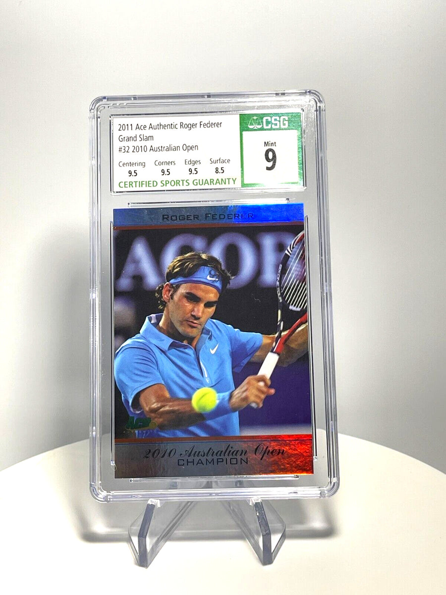 Roger Federer 2011 Ace Authentic Grand Slam Card MINT 9 456049 